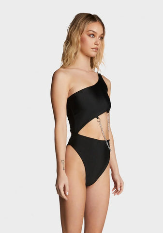 Jet Black Callie Leotard