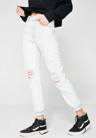 Elaine Stone Age Blue Trashed Jeans