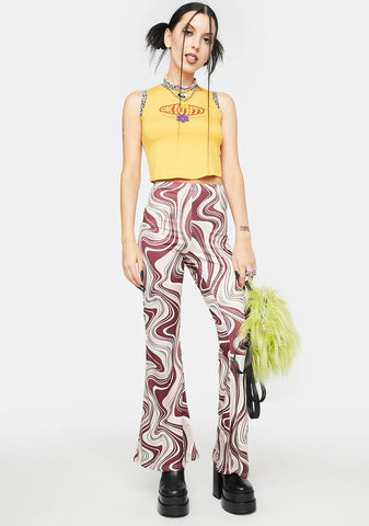 Rust How I See It Flare Pants