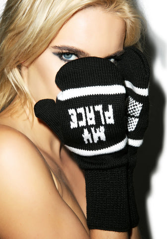 My Place or Yours Mittens