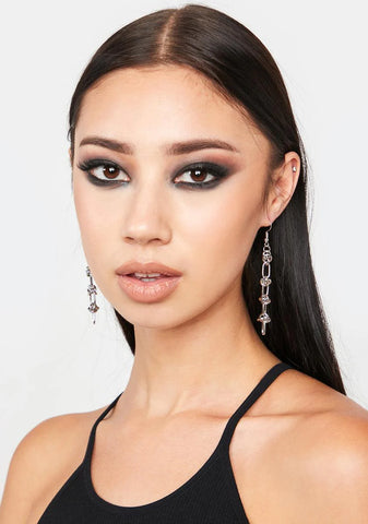 Atmosphere Knotted Chain Earrings