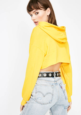 Runnin' The World Cropped Hoodie