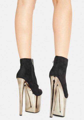 Night Turn Back Time Platform Ankle Boots