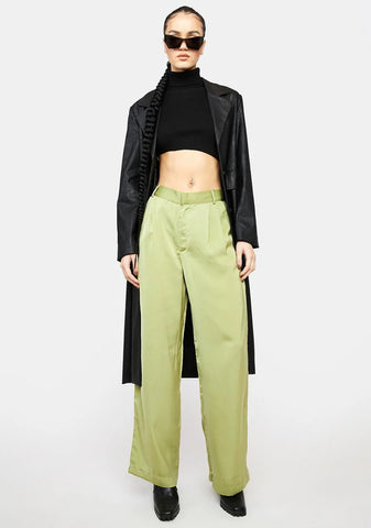 My Sign Is Dollars Satin Trousers