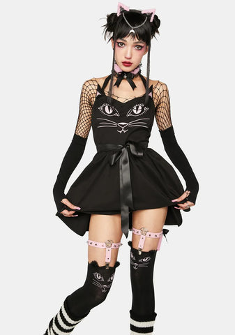 Feline Good Tights & Garters Set