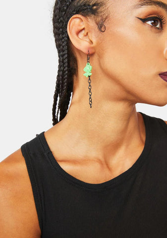 Thorns Of Love Mismatched Drop Earrings