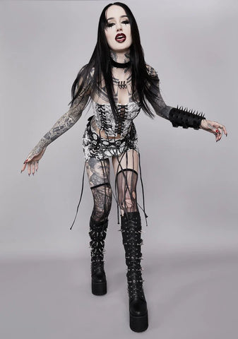 Thrash Into Me Lace-Up Corset