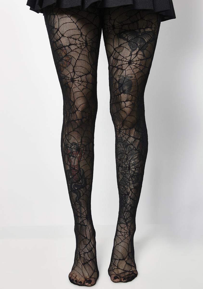 Spider Web Lace Pantyhose