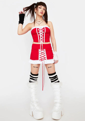 Fiery High Maintenance Corset Top