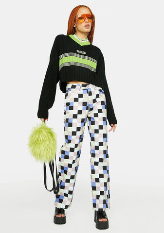 Motherboard Checkered Jeans