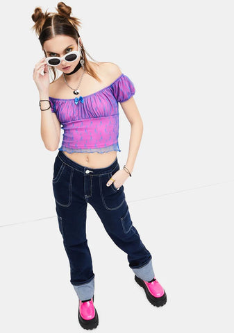 My Own Rhythm Lace Crop Top