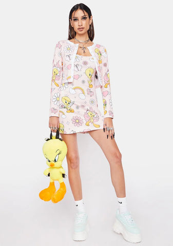 Oh So Tweet Cropped Cardigan