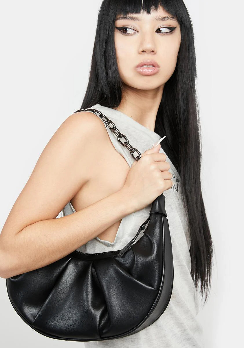 Atmosphere Vegan Leather Crescent Bag