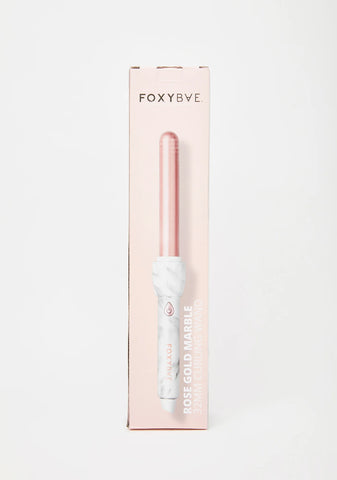 White Marble Rose Gold 32mm Curling Wand