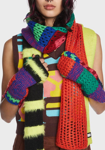 Spliced Fingerless Gloves