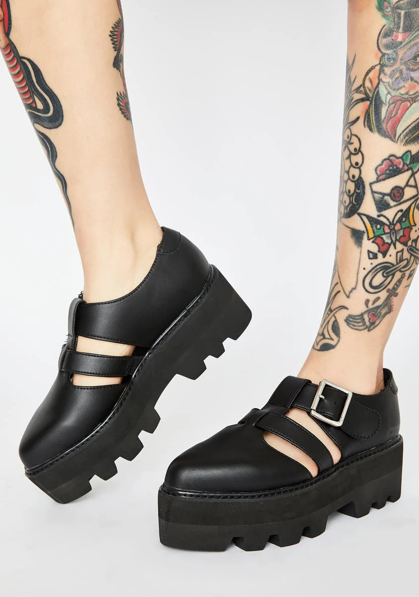 Big Buckle Dino Lug Sandals