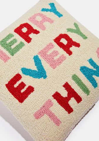 Merry Everything Throw Pillow
