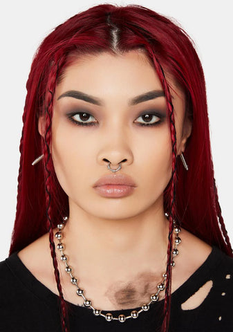 Modulation Oversized Ball Chain Necklace