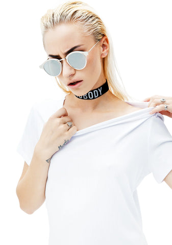 Silver Warp Sunglasses