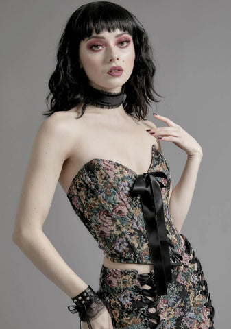 Nocturnal Garden Brocade Corset