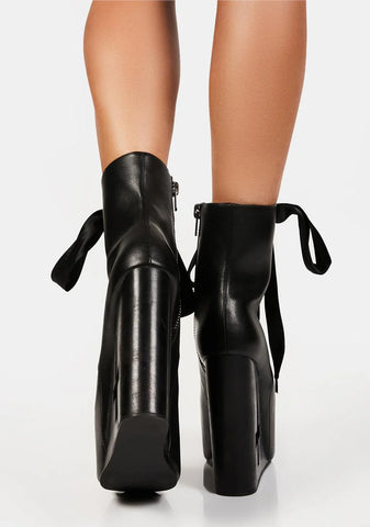 Unholy Ground Platform Wedge Boots
