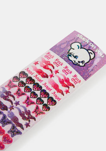 Angel Baby Glitter Sticker Sheet