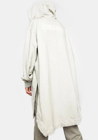 Filter Unisex Mitered Longline Zip-Up Hoodie