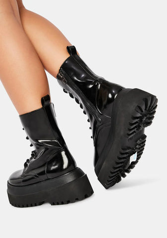 Void Quantum Leap Platform Combat Boots
