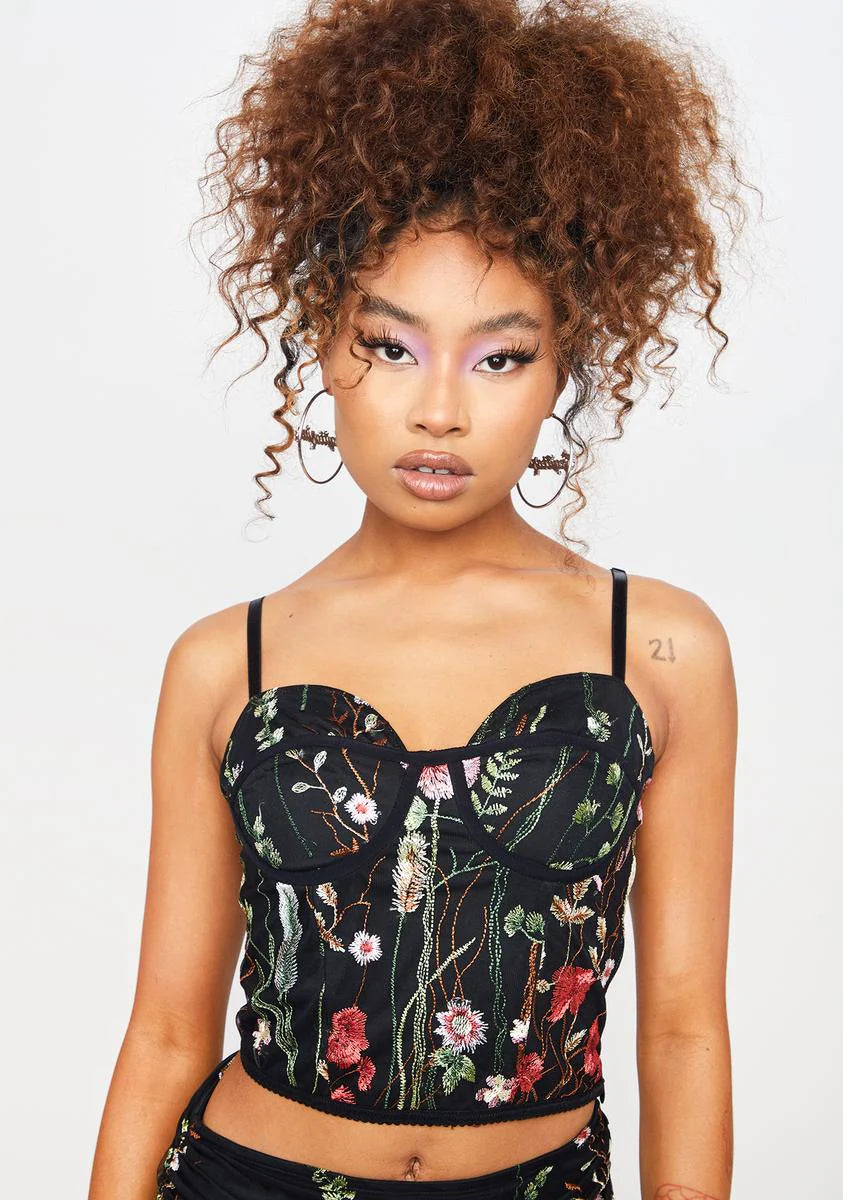 Love Connection Floral Bustier Top
