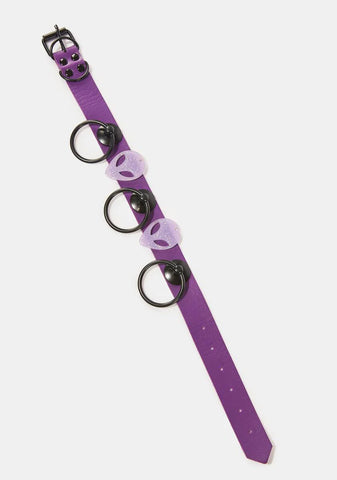 Violet Earth Is Boring O-Ring Choker