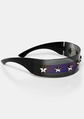 Dark Cyber Starlight Shield Sunglasses