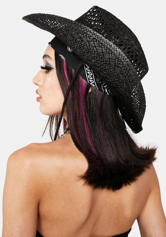 Western Vibes Straw Cowboy Hat