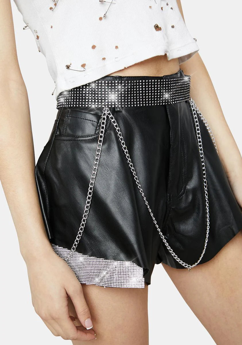 Inner Sparkle Chain Belt