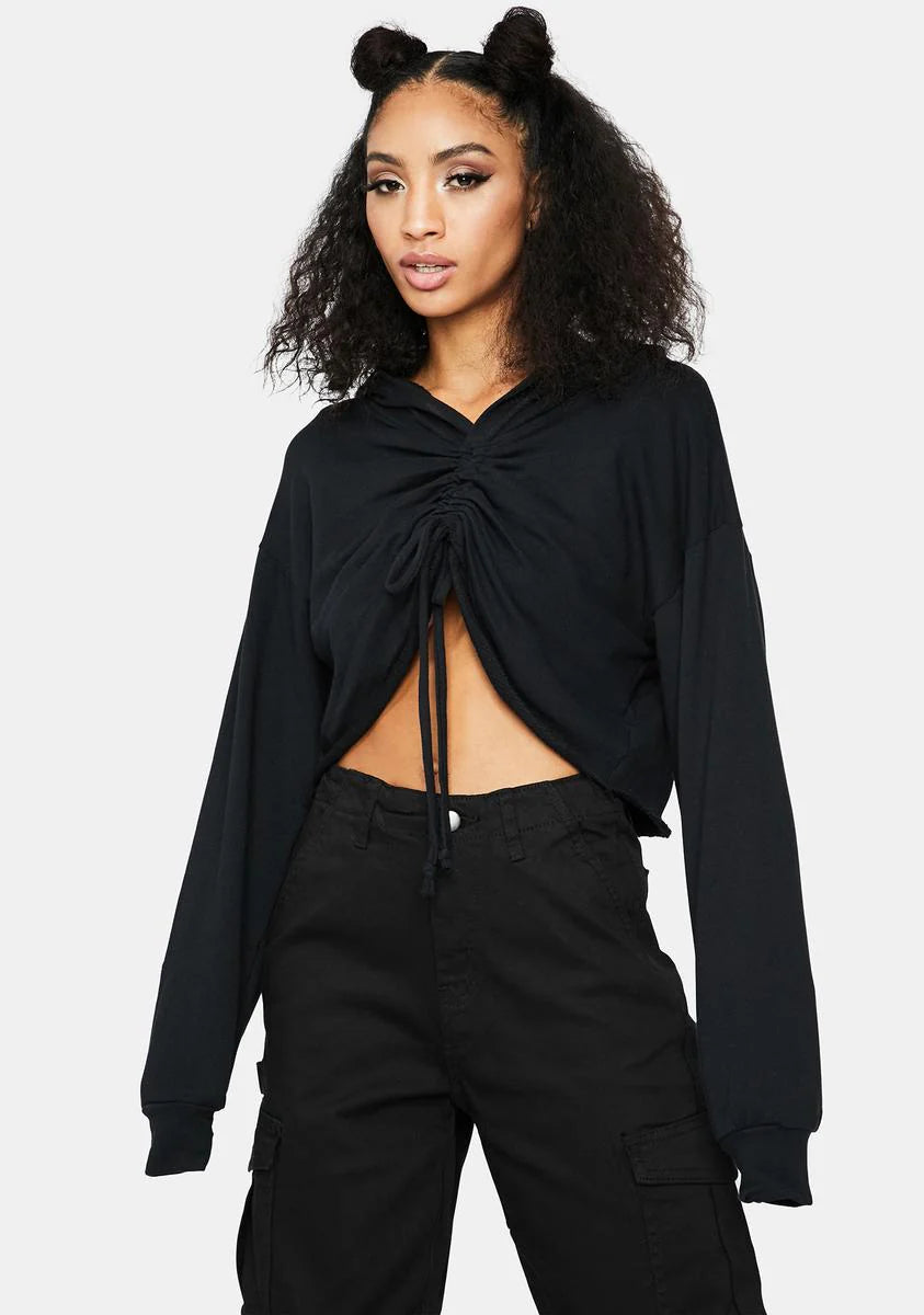 On My Level Cropped Hoodie