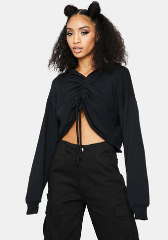 On My Level Cropped Hoodie