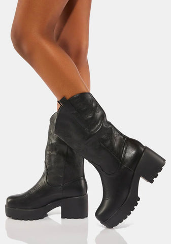 Wintu Chunky Western Boots