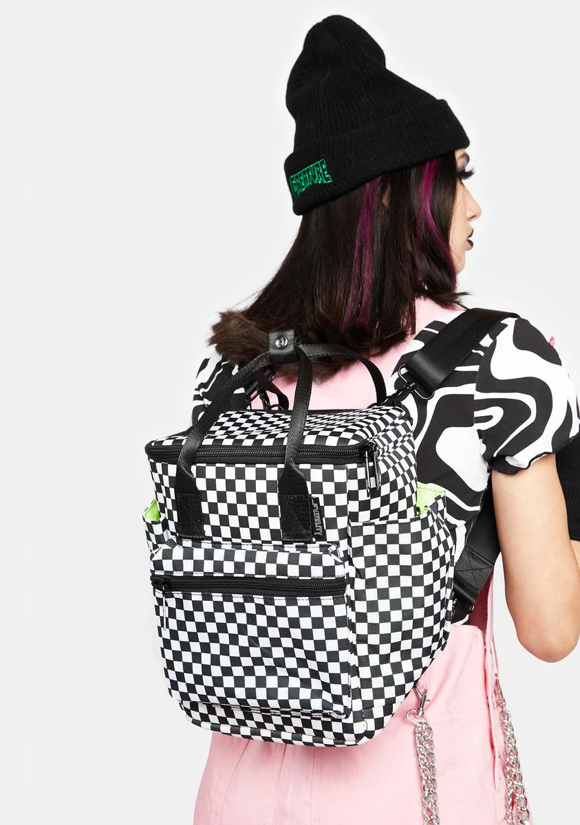 Checkered Claw Can Cooler