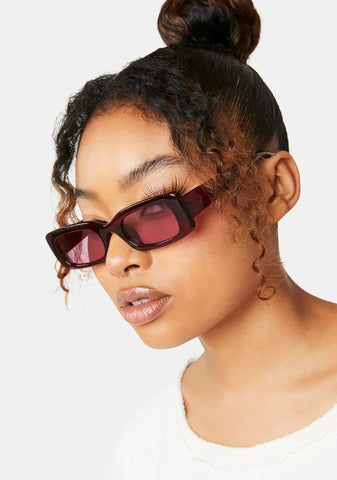 Cherry Supernova Rectangle Sunglasses