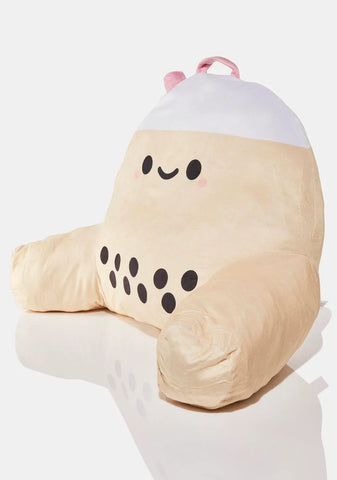 Pearl Boba Tea Vibrating Plush Chair