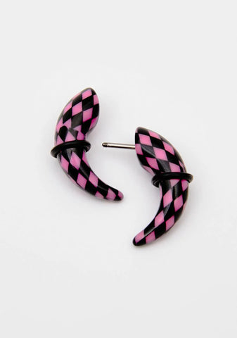 Argyle Swirl Stud Earrings