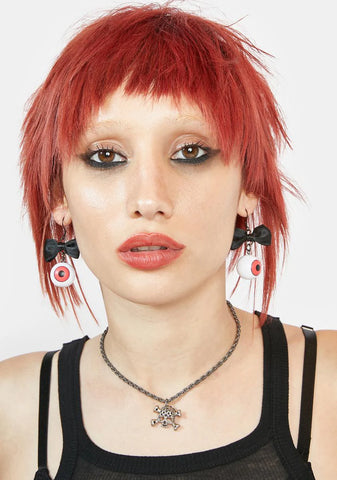 Eye See You Bow Earrings