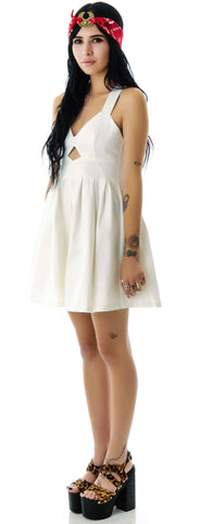 Marilyn Cut Out Babydoll Dress