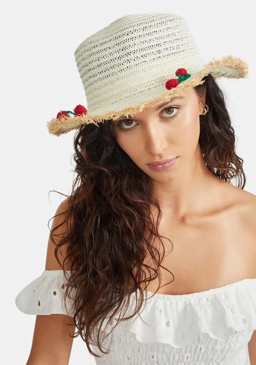 Cherry Thoughts Sun Hat