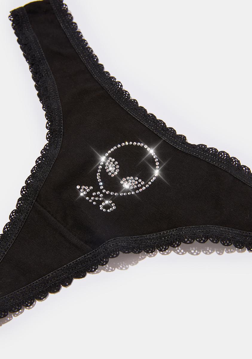 Alien 420 Rhinestone Thong