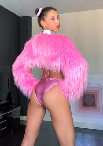 Twinkle Fever Faux Fur Shrug