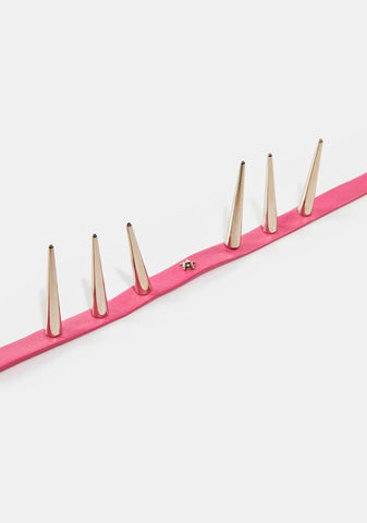 Don't Be Scared Spiked Choker