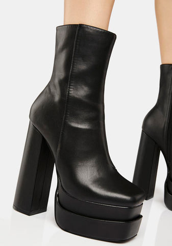 Supine Platform Ankle Boots