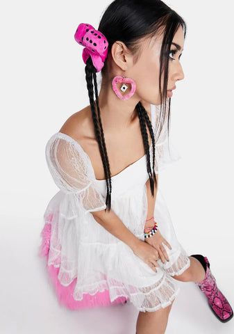 Countin' Cards Heart Earrings