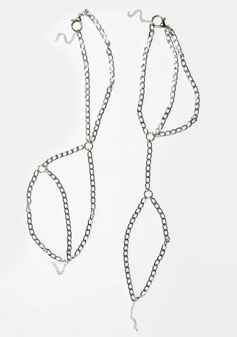 Metal Goddess Thigh Chain Set