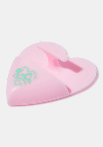 Pink Silicone Facial Scrubber Brush